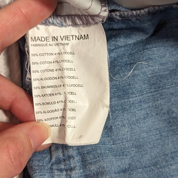 Chambray Club Monaco Scalloped shorts - Picture 6 of 8